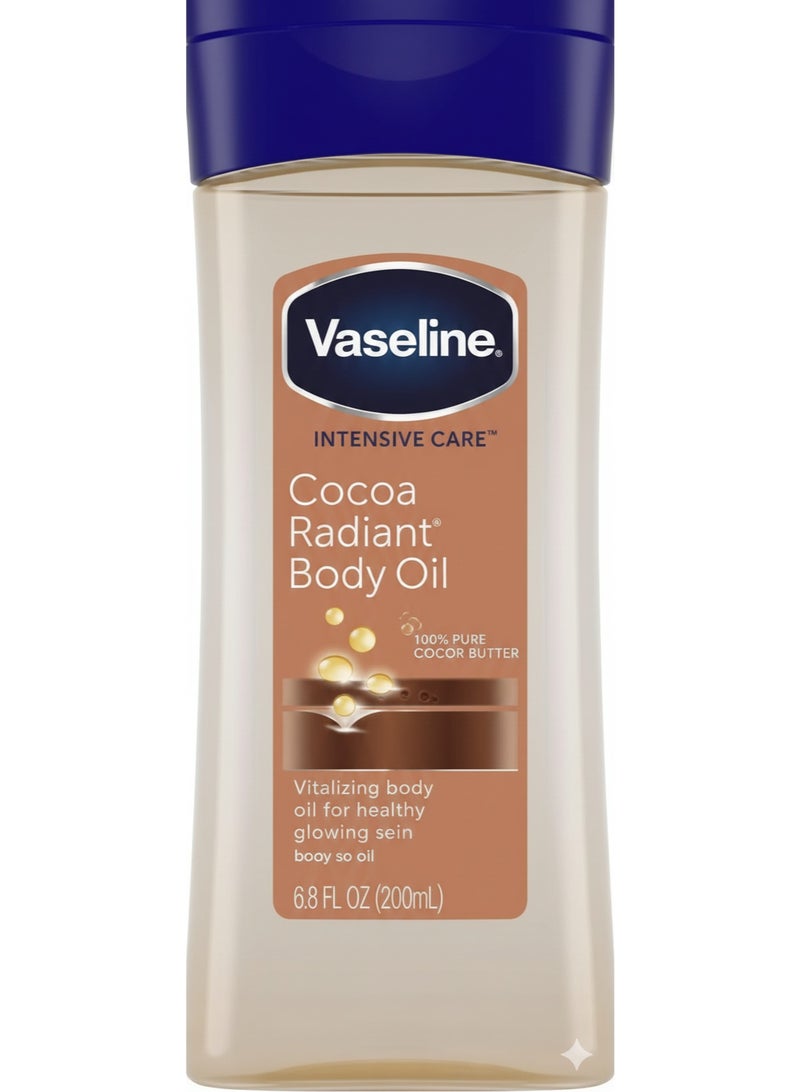 Vaseline Intensive Care Cocoa Radiant Body Oil 200ml - Image 1